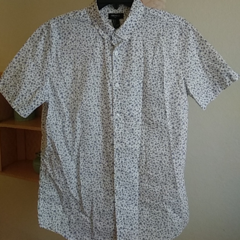 Flower print button up